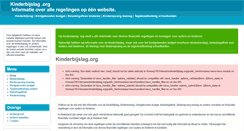 Desktop Screenshot of kinderbijslag.org